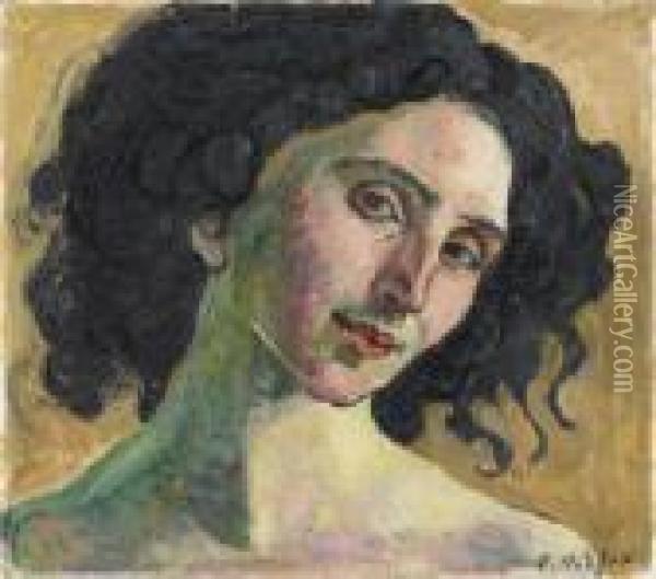 Giulia Leonardi Oil Painting - Ferdinand Hodler