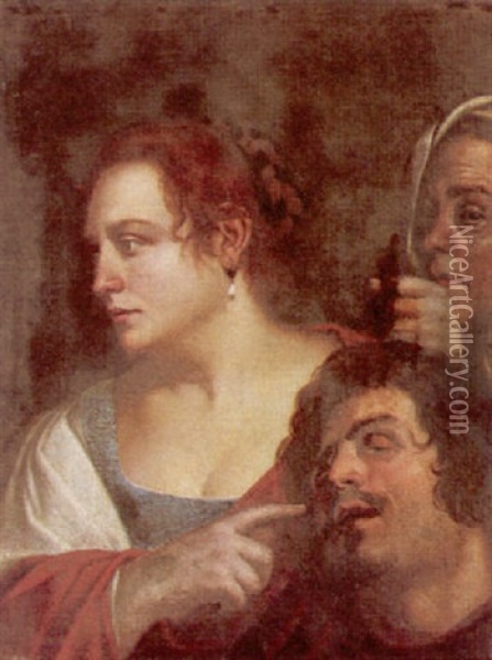 Judith With The Head Of Holofernes Oil Painting - Louis (Ludovico) Finson