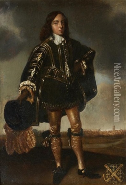Portrait Presume D'un Marquis De Peze Oil Painting - Wybrand Simonsz de Geest the Elder