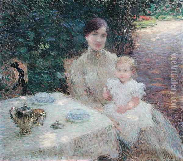 In the Garden 1904 Oil Painting - Ernest Joseph Laurent