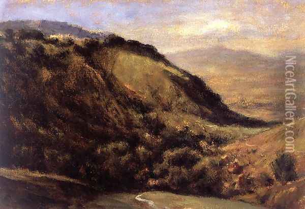 Valley in the Auvergne Oil Painting - Etienne-Pierre Theodore Rousseau