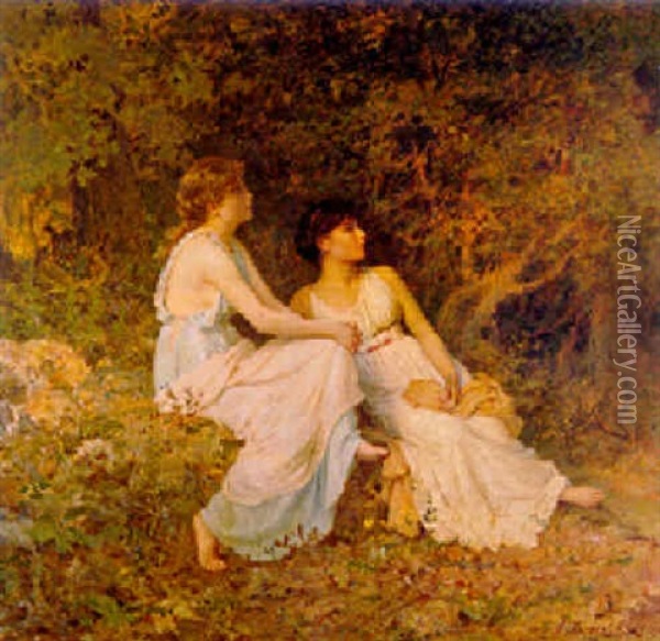 Birdsong Oil Painting - Sophie Anderson