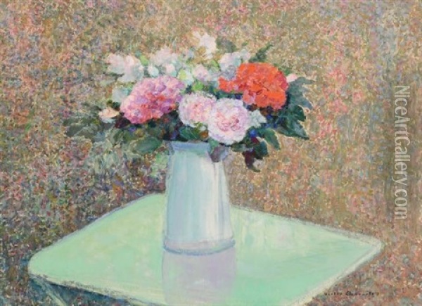 Spring Bouquet Oil Painting - Victor Charreton
