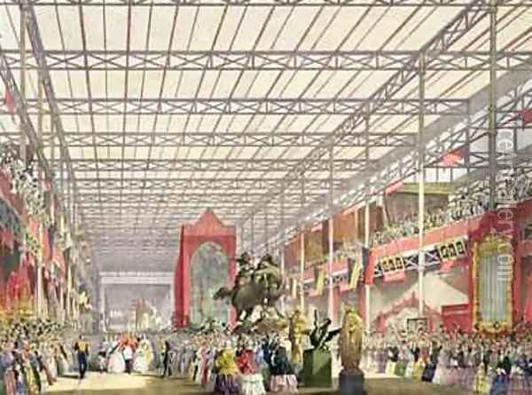 The Foreign Nave at the Great Industrial Exhibition of 1851 Oil Painting - Joseph Nash