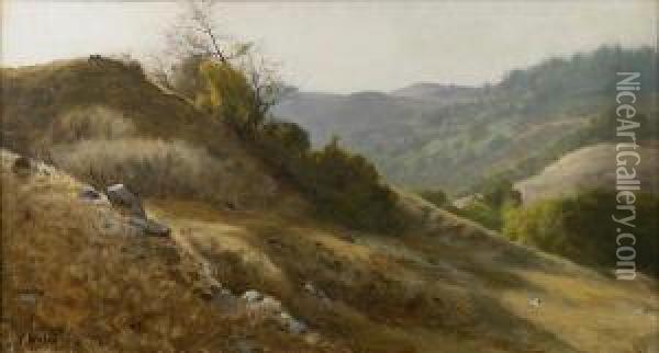Marin Hillside Oil Painting - Thaddeus Welch