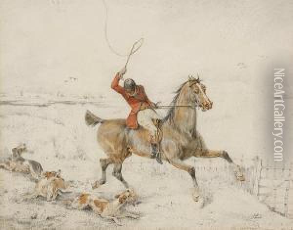 Ratting Hounds Oil Painting - Henry Thomas Alken