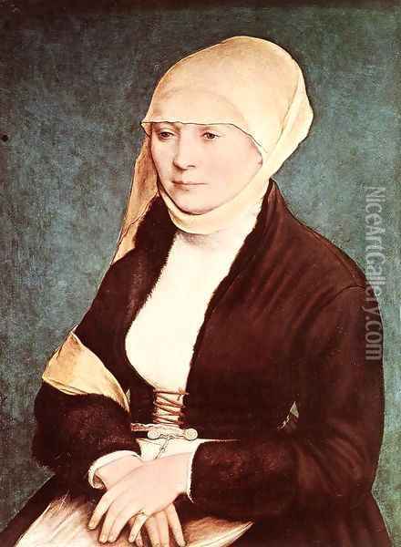 Portrait of the Artist's Wife () Oil Painting - Hans Holbein the Younger