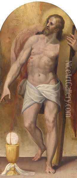 Christ with the Chalice Oil Painting - Sebastiano Conca