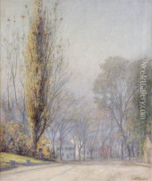 Sixth Street, Hingham Oil Painting - Franklin Whiting Rogers