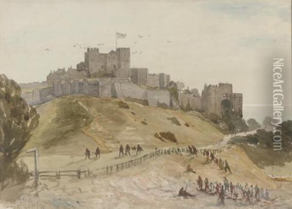 Dover Castle Oil Painting - Thomas Bush Hardy