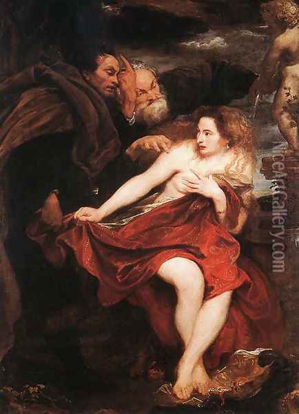 Susanna and the Elders 1621-22 Oil Painting - Sir Anthony Van Dyck