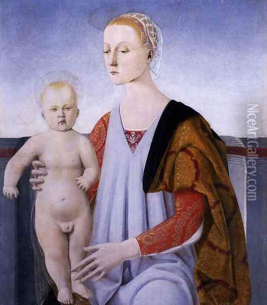Virgin and Child Oil Painting - Piero della Francesca