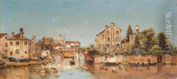 Venecia Oil Painting - Antonio Reina