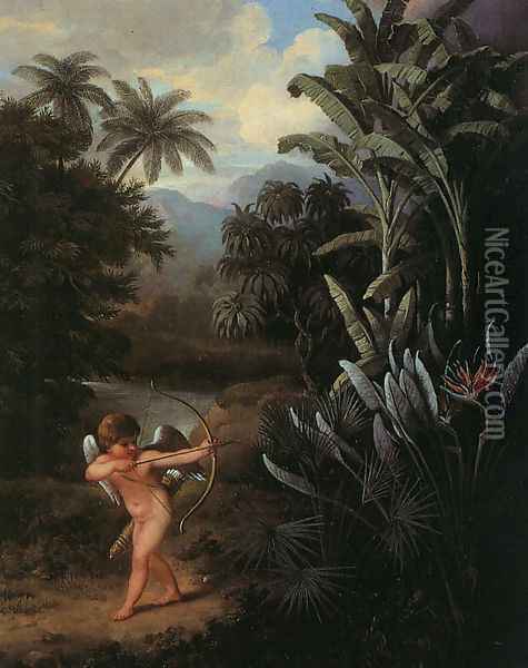 Cupid Inspiring the Plants with Love 1797 Oil Painting - Philip Reinagle