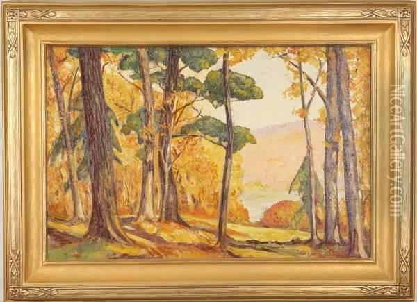 Woodland Landscape Oil Painting - Colin H. Greenwood