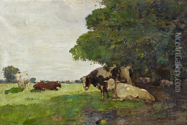 In The Meadow Oil Painting - Archibald Kay