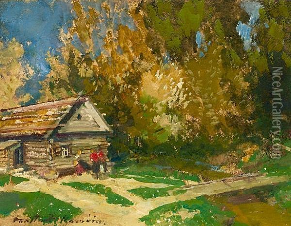 Rural Idyll Oil Painting - Konstantin Alexeievitch Korovin