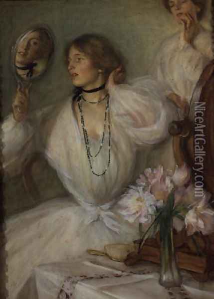 Lady Flora Oil Painting - Edmund Joseph Sullivan