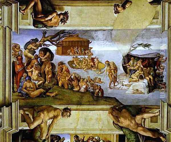 The Flood Oil Painting - Caravaggio