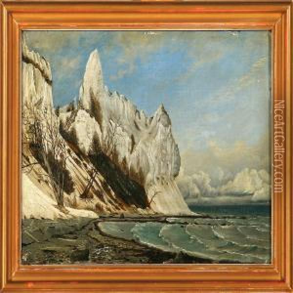 The Cliffs Of Mon, Denmark Oil Painting - Carl Johan Neumann