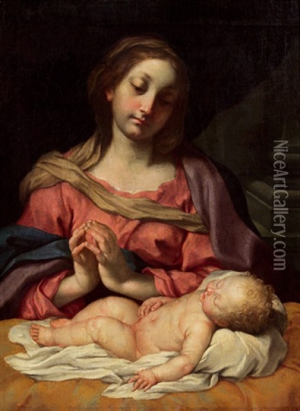 Madonna Con Bambino Oil Painting - Carlo Maratta