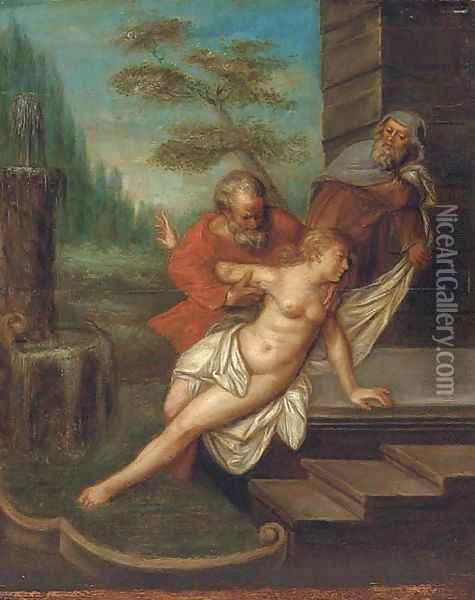 Susannah and the elders Oil Painting - Peter Paul Rubens