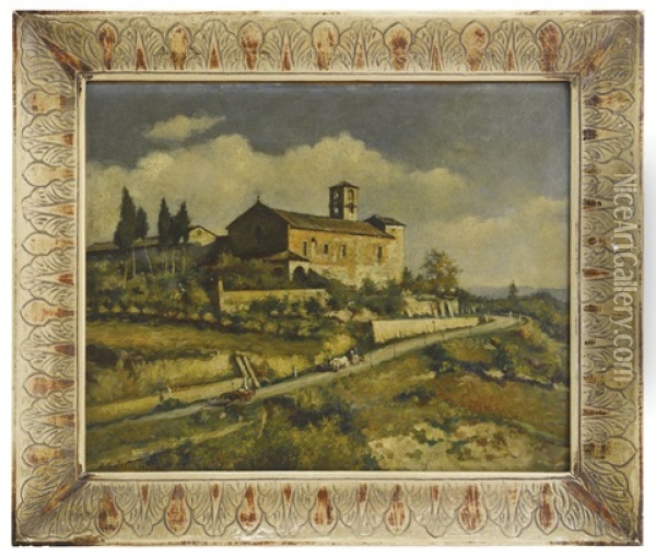Casolare Senese Oil Painting - Antonio Salvetti