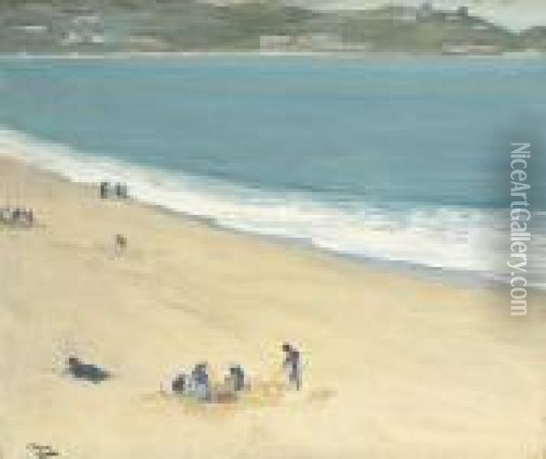 The Sands Oil Painting - John Lavery