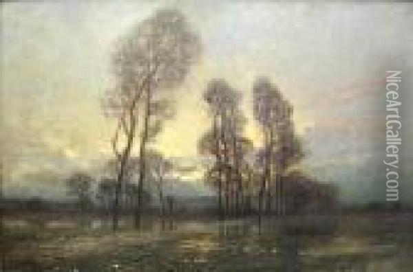 Dusk After The Rain Oil Painting - Jose Weiss