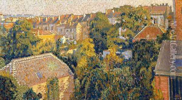 Rooftops Oil Painting - Georges Lemmen