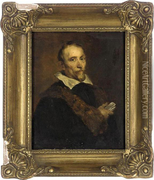 Portrait Of Jan Van Den Wouwer Oil Painting - Sir Anthony Van Dyck