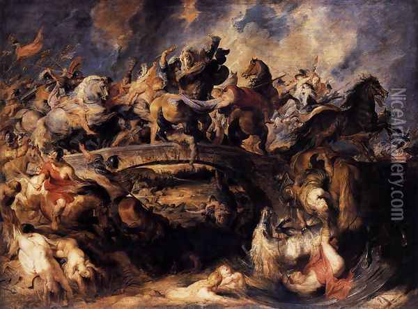 Battle of the Amazons 1618 Oil Painting - Peter Paul Rubens