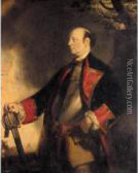 Portrait Of John Manners, Marquess Of Granby Oil Painting - Sir Joshua Reynolds