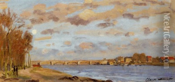 La Seine A Argenteuil Oil Painting - Claude Monet