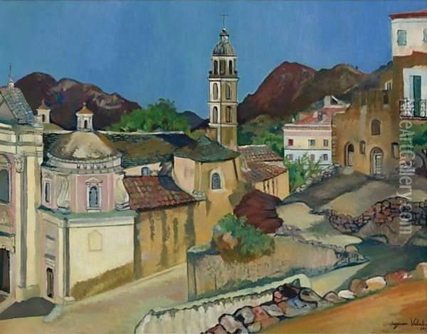 Eglise De Belgodere, Corse Oil Painting - Suzanne Valadon