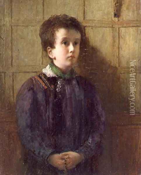 The Brittany Chorister Oil Painting - George-Paul Chalmers