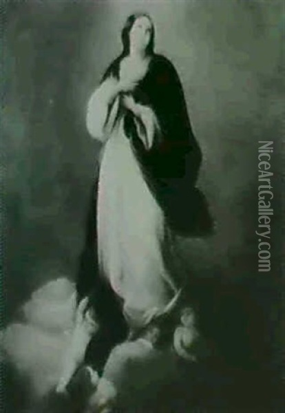 The Ascension Of The Virgin Oil Painting - Bartolome Esteban Murillo