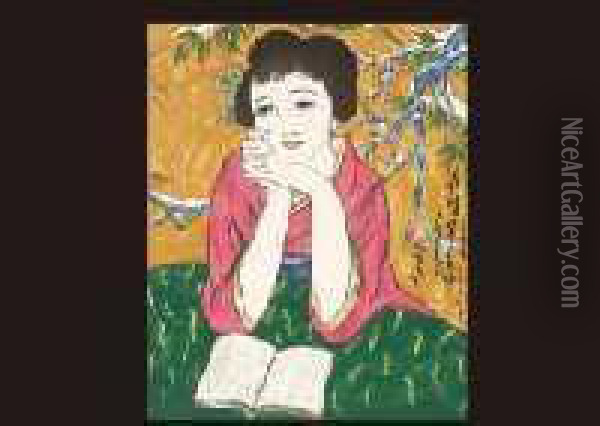 Early Spring Oil Painting - Takehisa Yumeji