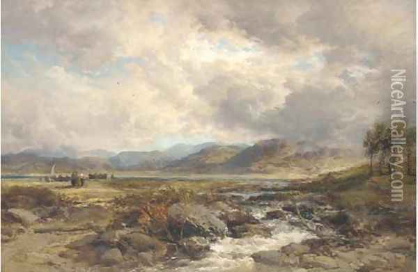 Near Bala, North Wales Oil Painting - James Webb