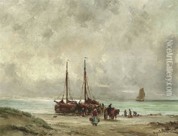 In Den Dunen An Der Hollandischen Kuste Oil Painting - Hans Von Bartels