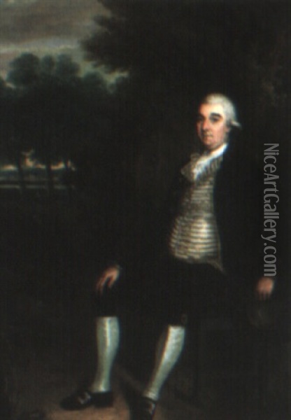 Portrait Of Wharton Young Oil Painting - Thomas Hickey