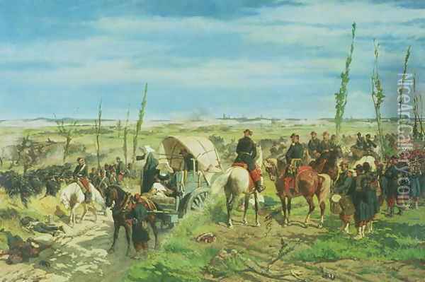 The Italian Camp at the Battle of Magenta, June 1859 Oil Painting - Giovanni Fattori