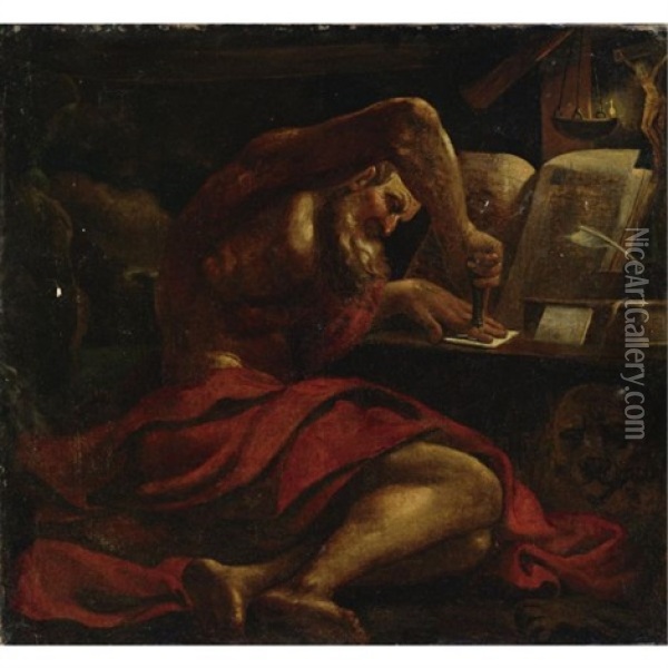 Saint Jerome Oil Painting -  Guercino