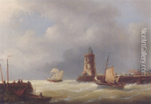 Marine Oil Painting - Jacob Ten Hagen