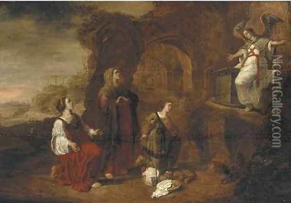 The Holy Women of the Sepulcure Oil Painting - Abraham van Cuylenborch