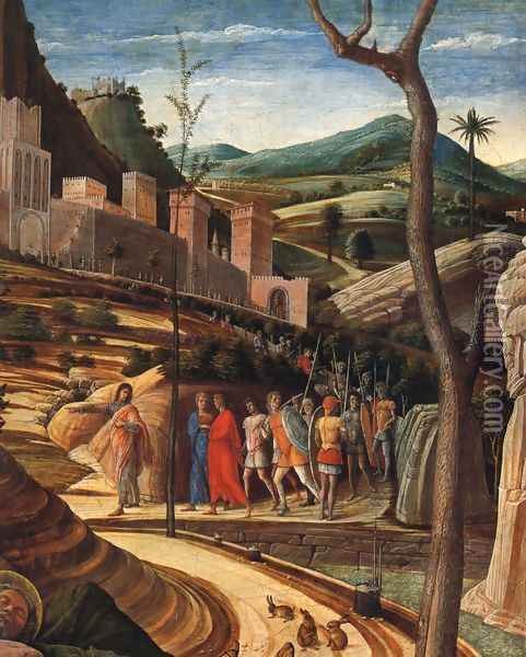 Agony in the Garden [detail] Oil Painting - Andrea Mantegna