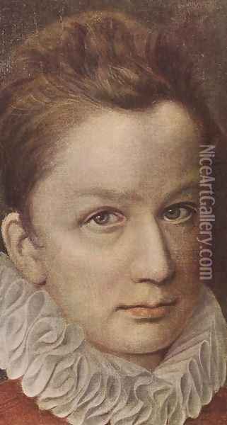 Portrait of a Young Man 1570-75 Oil Painting - Pierre Dumonstier