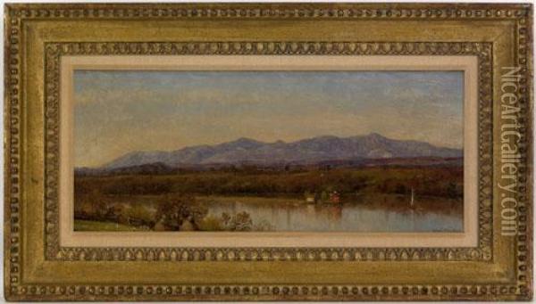 Hudson River Scene Oil Painting - Thomas Worthington Whittredge