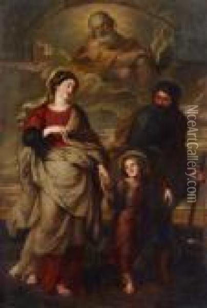 Die Ruckkehr Der Heiligen Familie Aus Agypten Oil Painting - Peter Paul Rubens