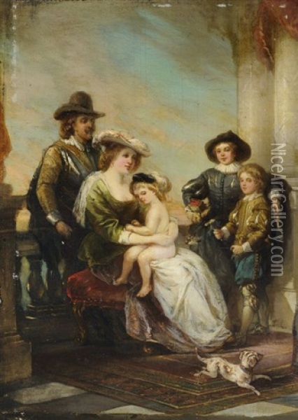 Familiencapriccio (after Peter Paul Rubens) Oil Painting - Adam Brenner